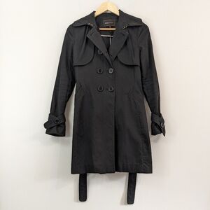 BCBGMaxAzria Trench Coat | Black | XS